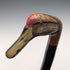 British Vintage Thick Black Shaft Cane with Painted Duckhead Handle, 94cm